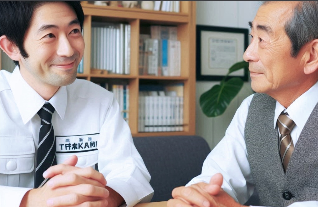 タクシー会社の面接風景