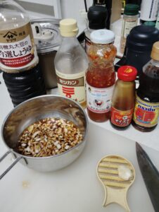 蒸し鶏タレのレシピー。