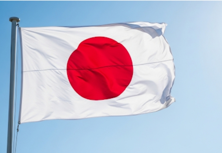 青空にはためく日章旗