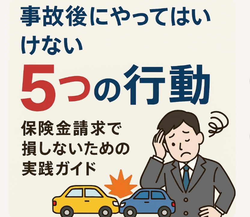 事故後にやってはいけない5つの行動