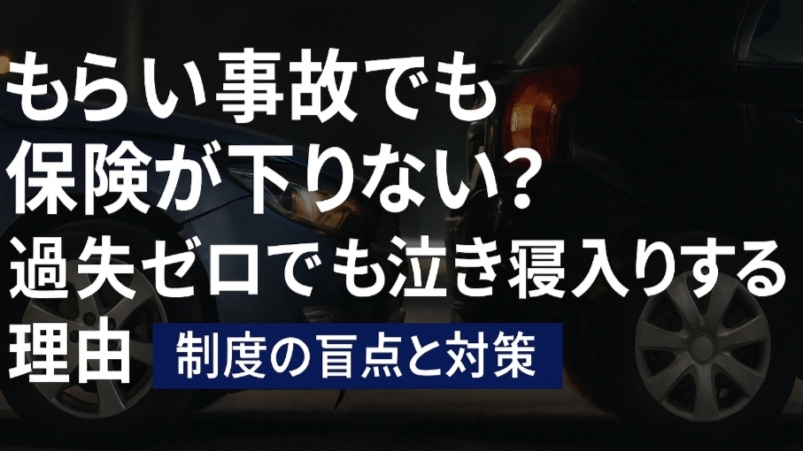 もらい事故でも保険が下りない？