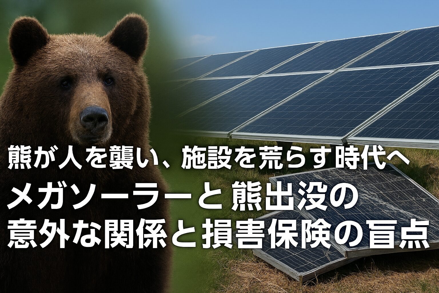 メガソーラーと熊出没の関係