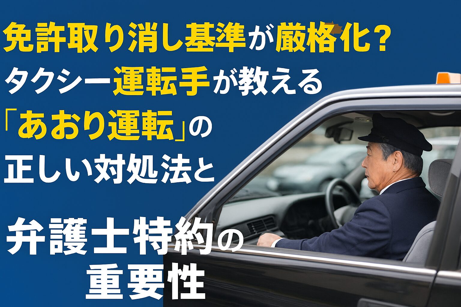 「あおり運転」の正し対処法と弁護士特約の重要性