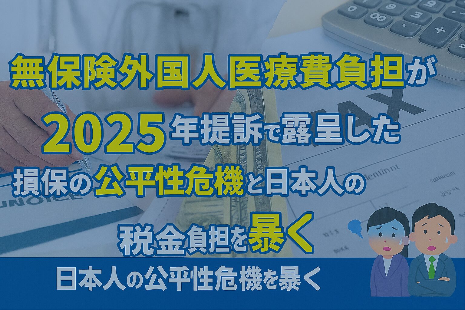 無保険外国人医療費と損保の公平性危機