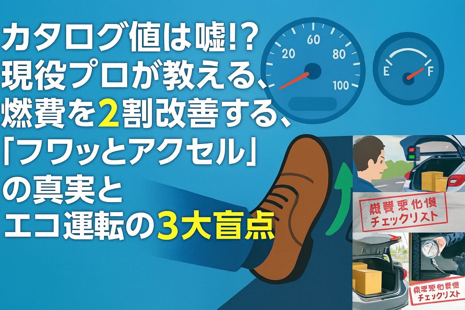 現役タクシードライバーが教える燃費2割改善法
