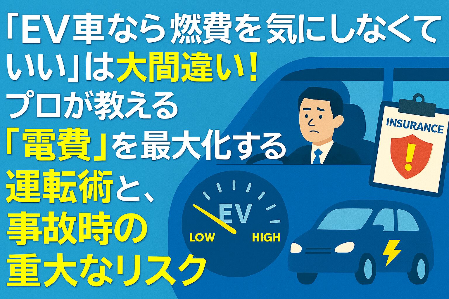 EV車の電費を最大化する運転術と事故時のリスク