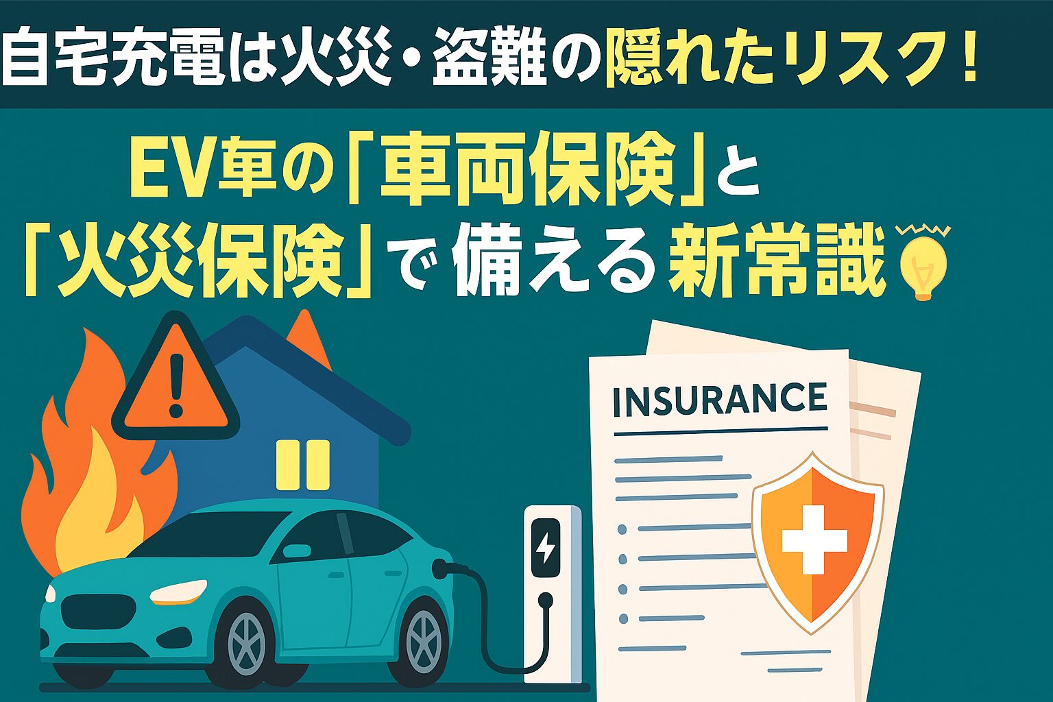 EV車の車両保険と火災保険