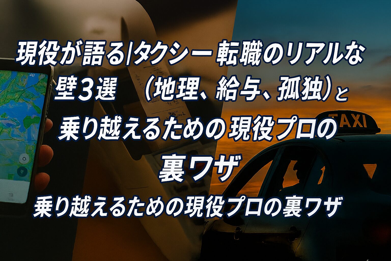 タクシーへの転職でぶつかる壁3選