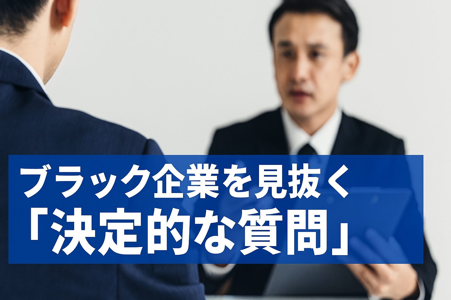 ブラックなタクシー会社を見抜く面接時の質問。