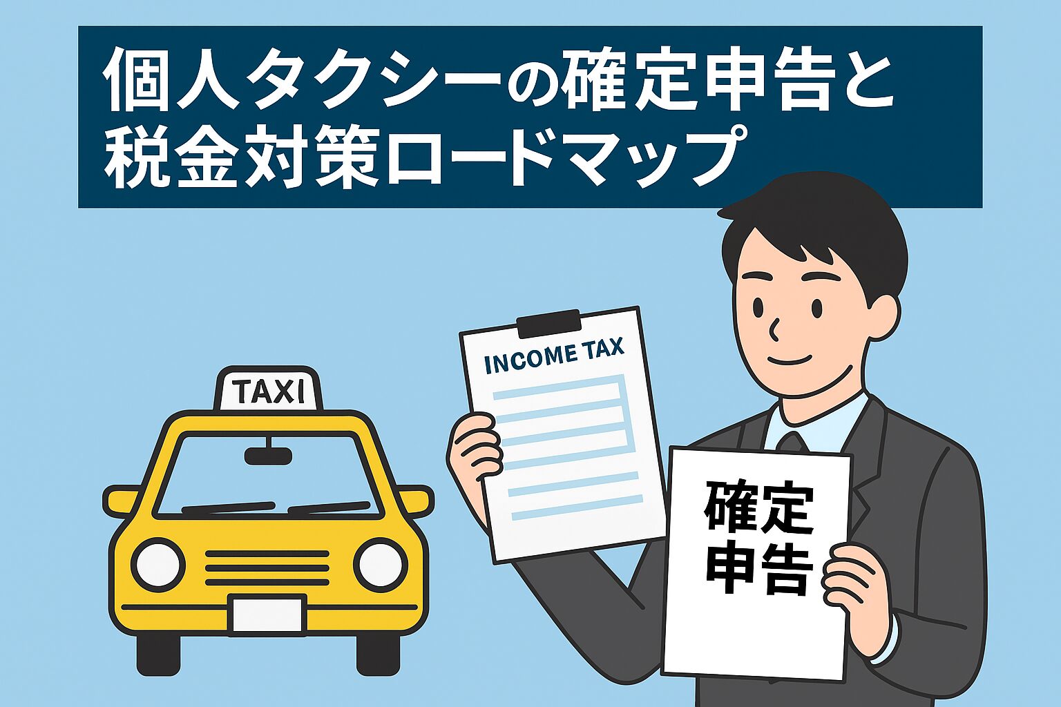個人タクシーの確定申告と税金対策ロードマップ
