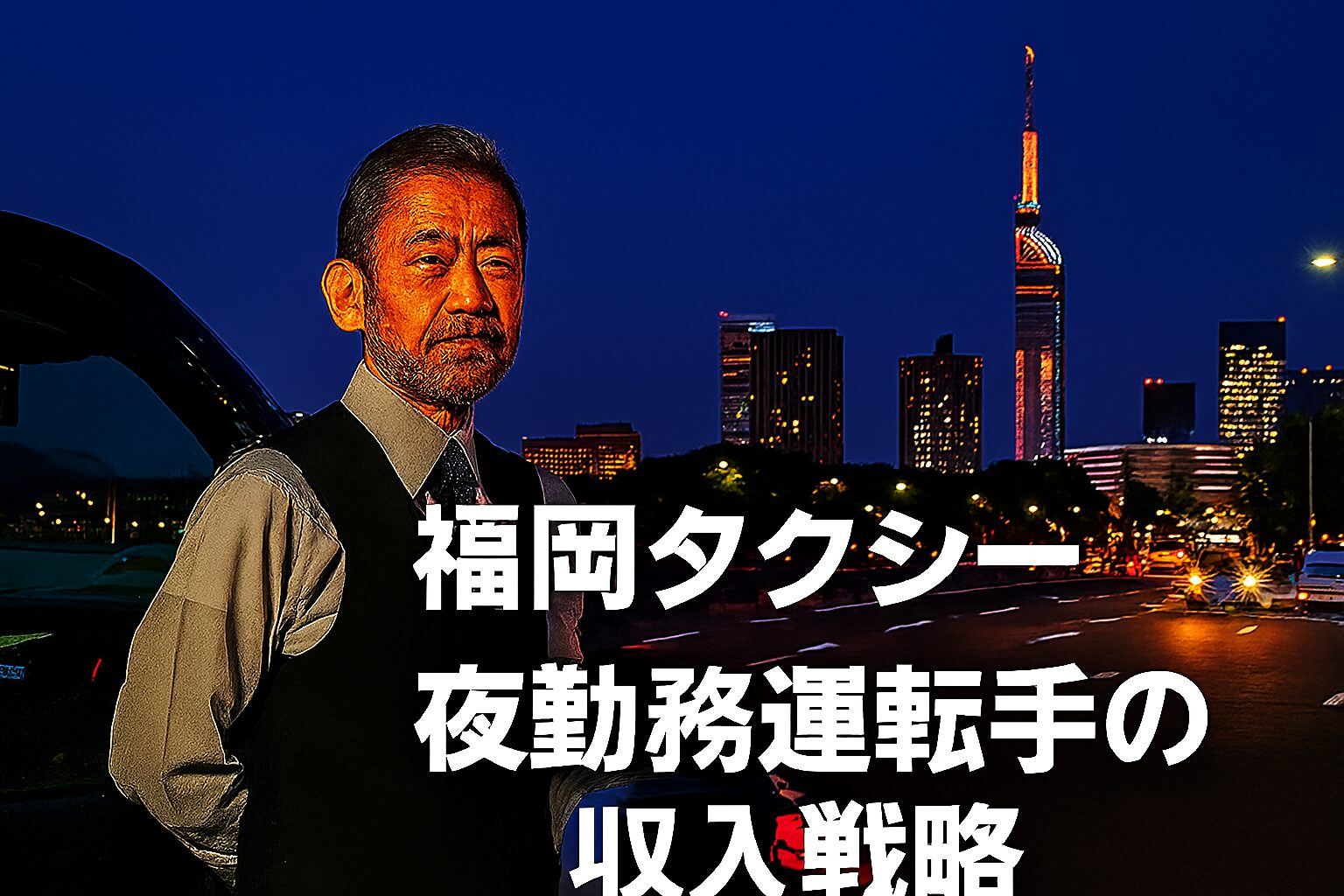 福岡タクシー夜勤務運転手の収入戦略。