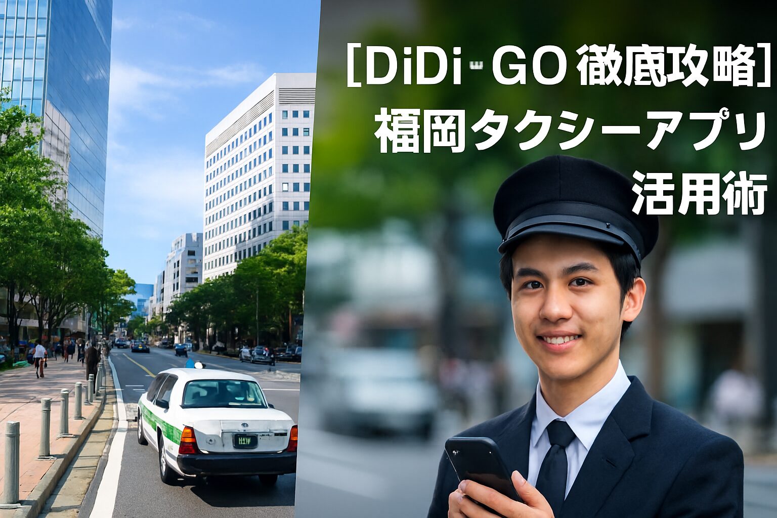 DiDi＆GO徹底攻略 福岡タクシーアプリ活用術。