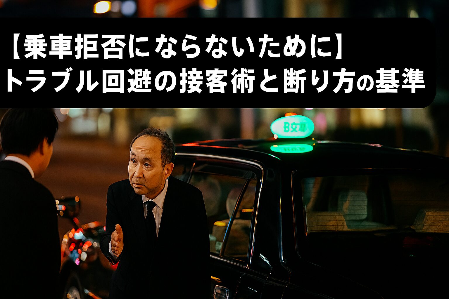 乗車拒否にならないために。