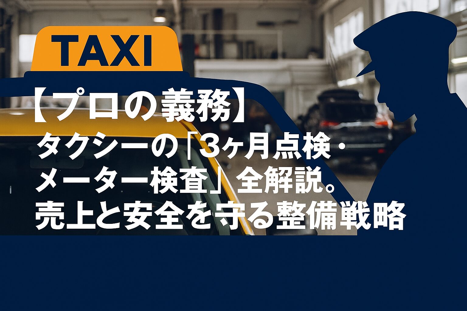 プロタクシードライバーが解説する「法定三か月点検とメーター検査」