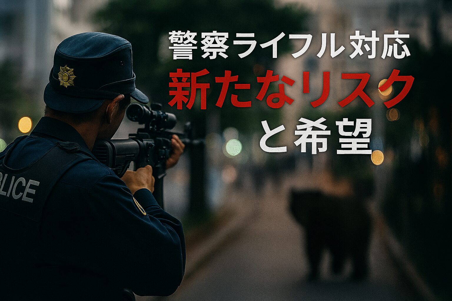 熊駆除に警察のライフル狙撃が可能となる。