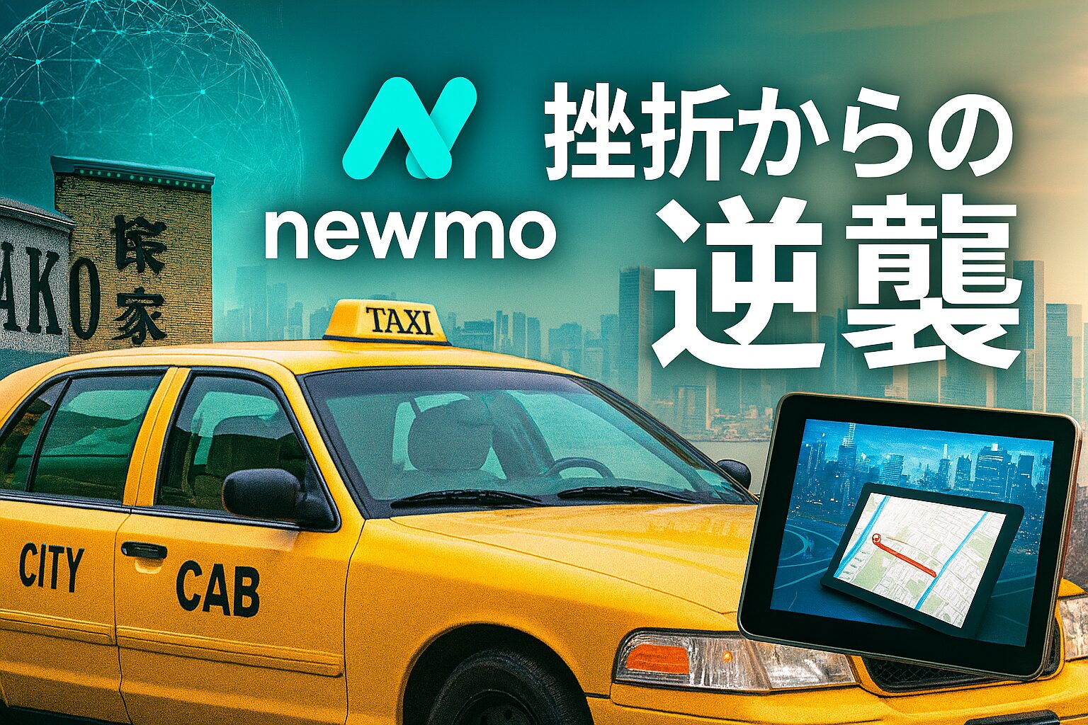 ライドシェアサービスで挫折を味わったnewmoのAI配車サービス挑戦。