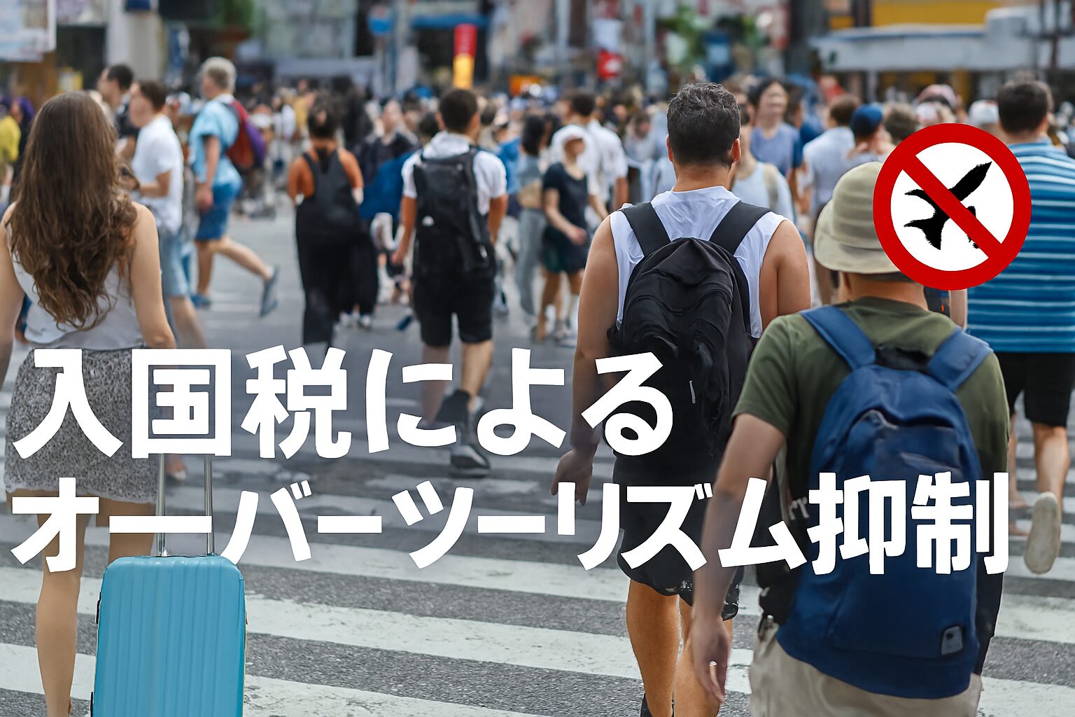 入国税によるオーバーツーリズムの抑制。