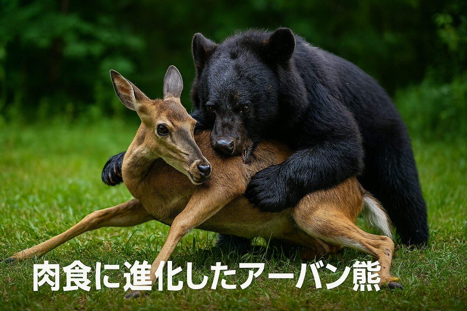 肉食に進化したアーバン熊の脅威。