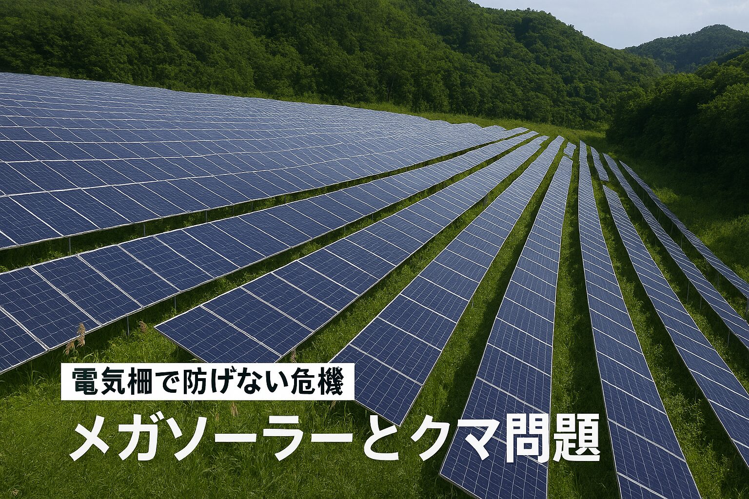 電気柵で防げないメガソーラーとクマ問題。