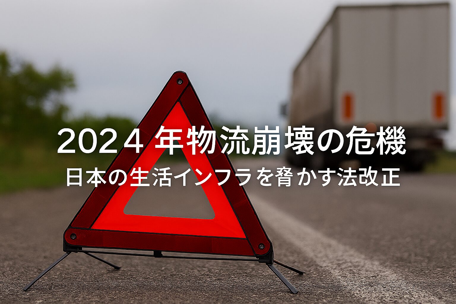 2024物流崩壊の危機。