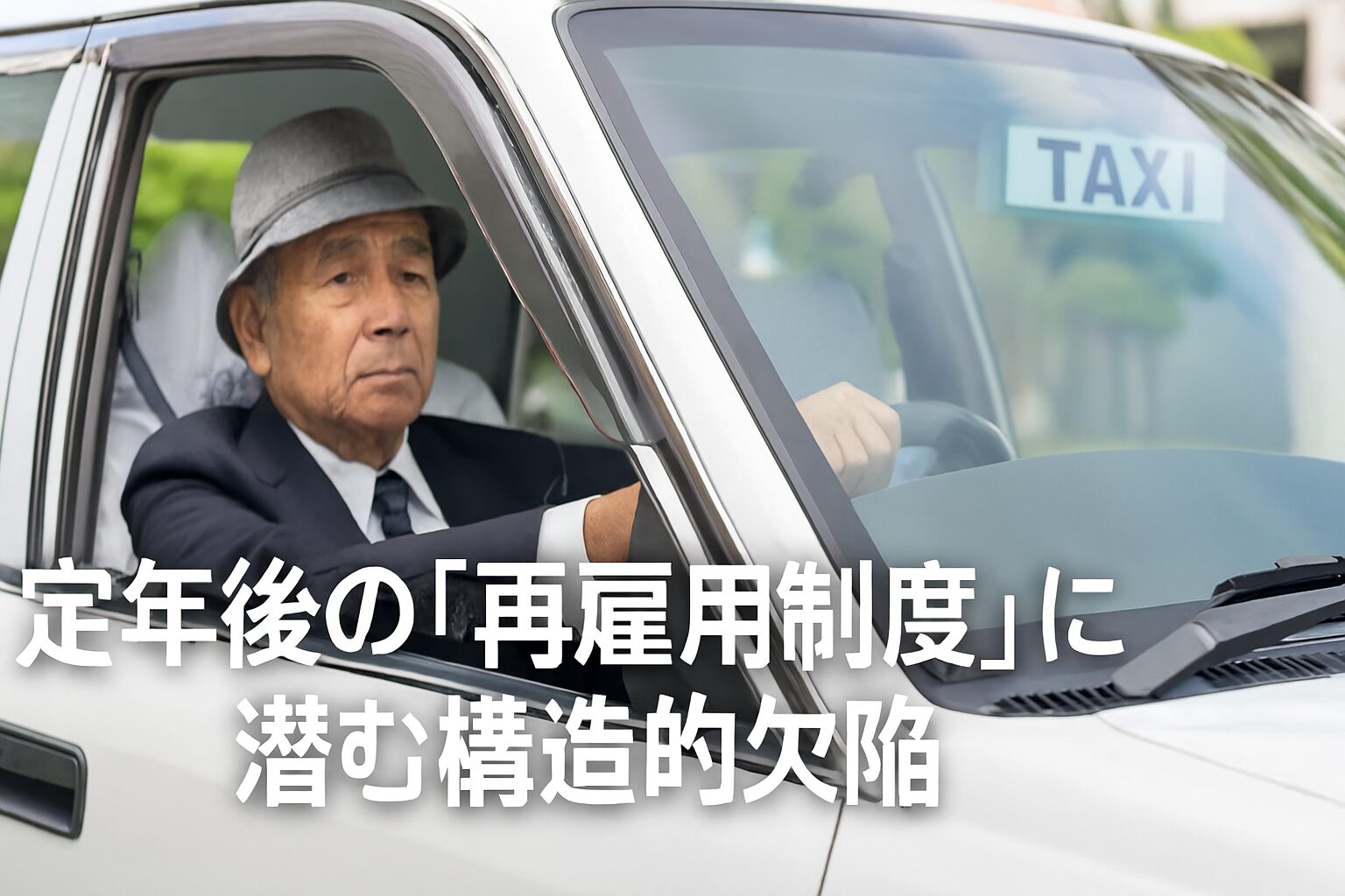 定年後の再雇用制度に潜む構造的欠陥。