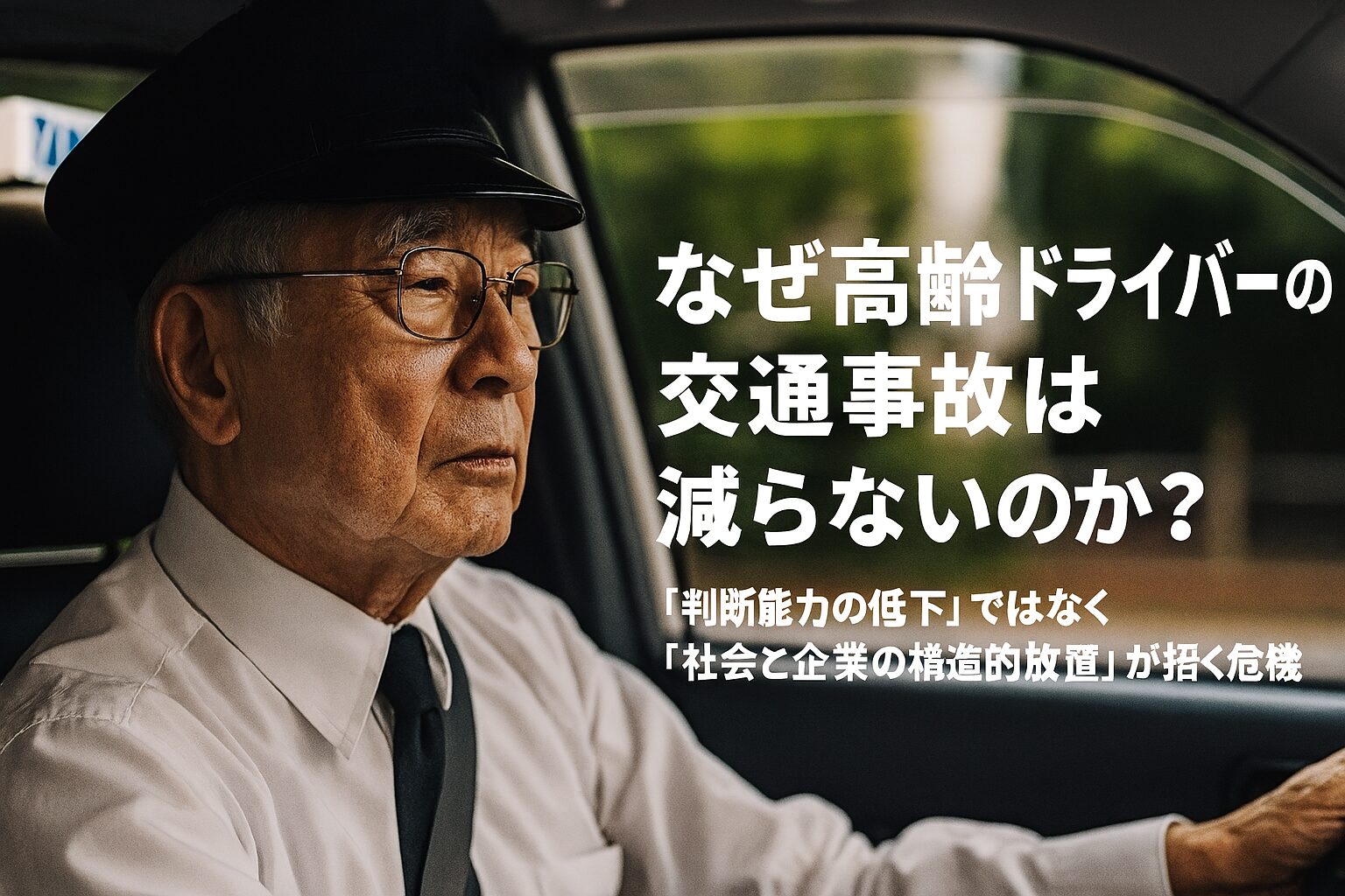 高齢ドライバーの事故が減らない理由。