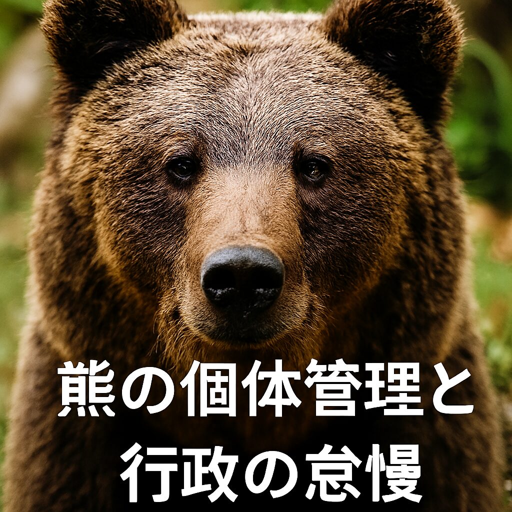 熊の生息数管理と行政の怠慢。