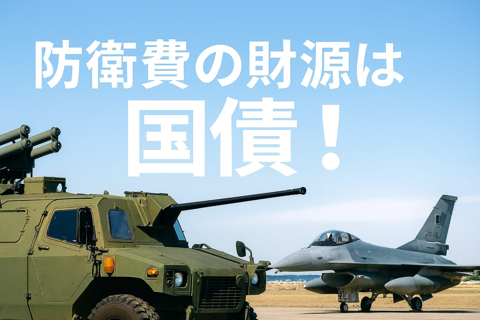防衛費の財源は国債❗️