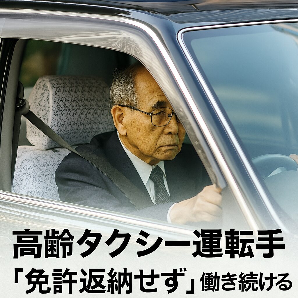 免許返納無しで働き続ける高齢者タクシー運転手の健康管理。