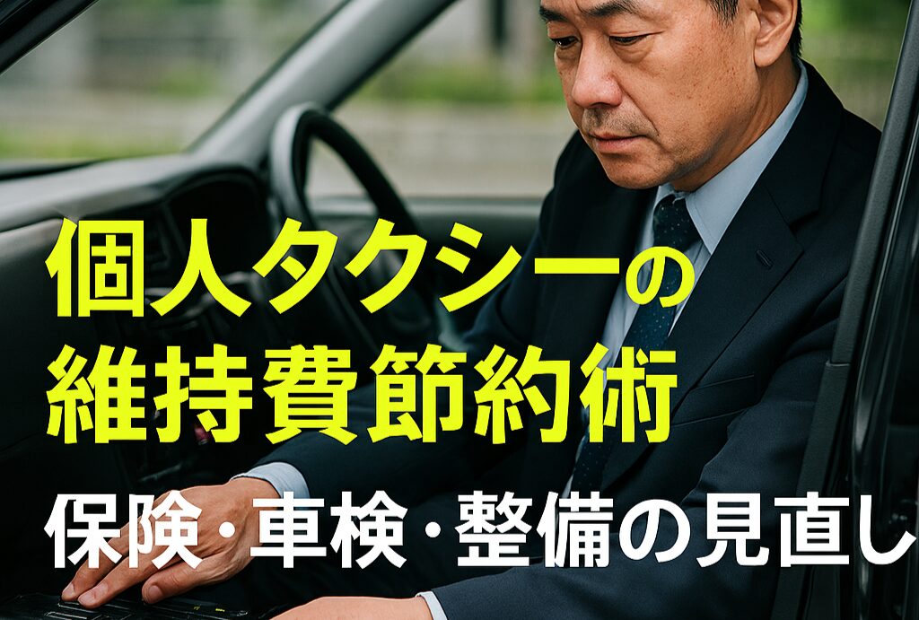 個人タクシーの維持費節約術