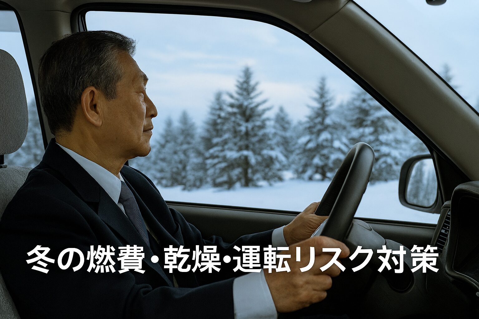 タクシー乗務員冬の燃費・乾燥・運転リスクへの対応策