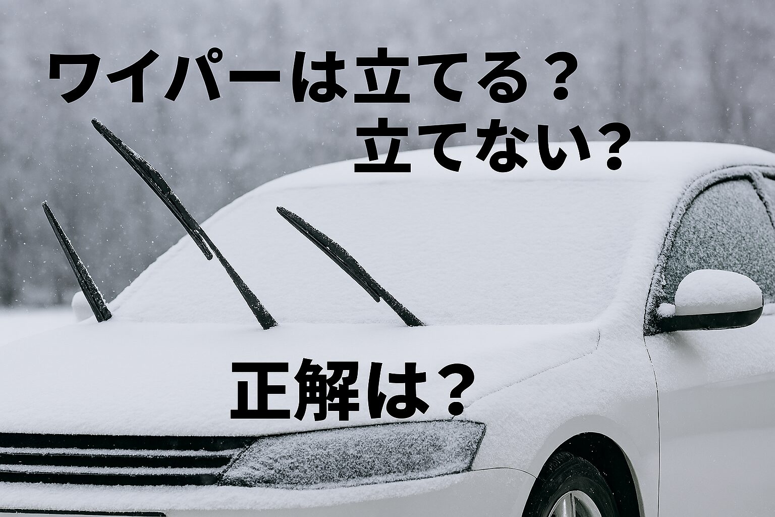 ワイパーは立てる？立てない？………正解は？