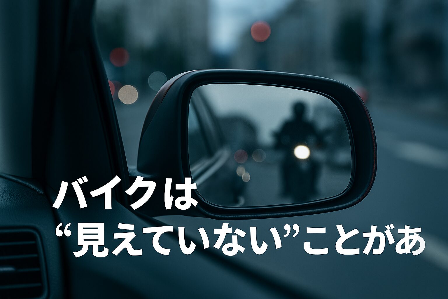 バイクは見えないことがある