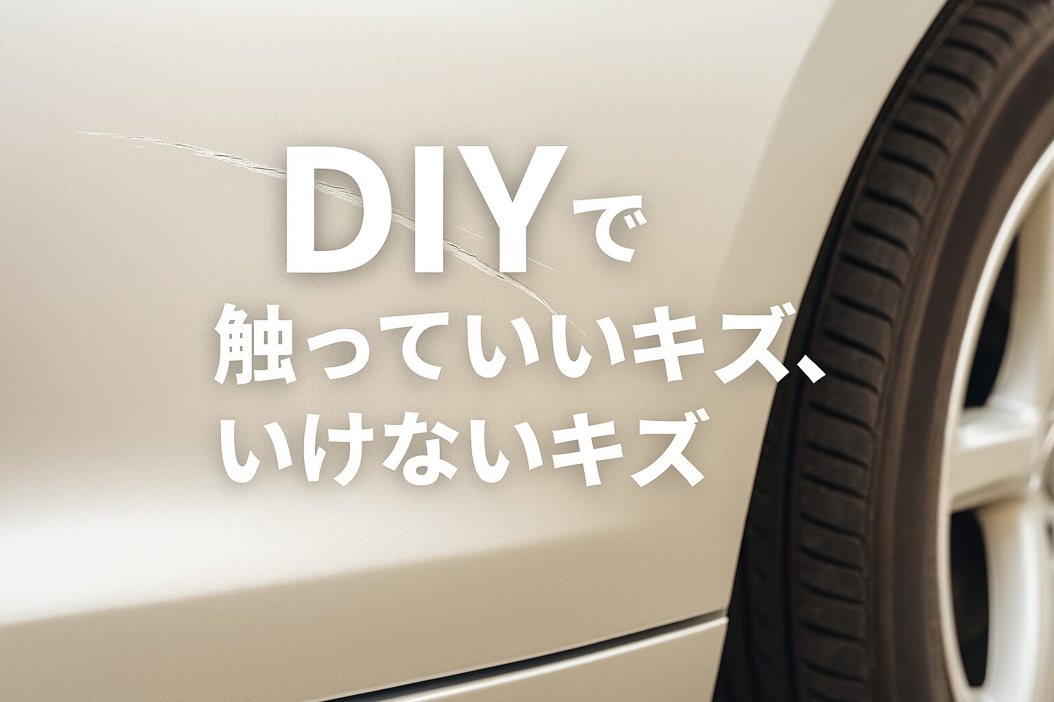 DIYで触っていいキズ、いけないキズ