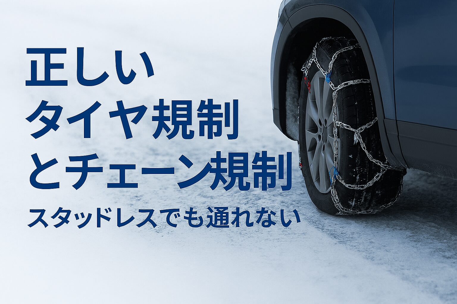 正しいタイヤ規制とチェーン規制