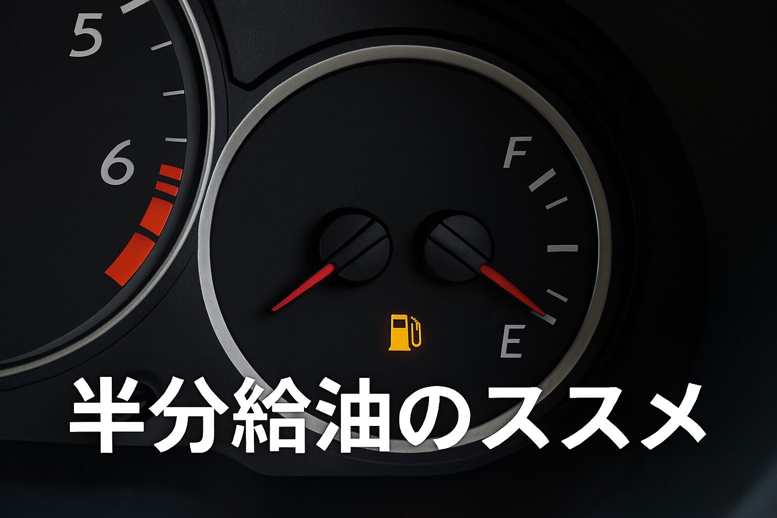 半分給油のススメ