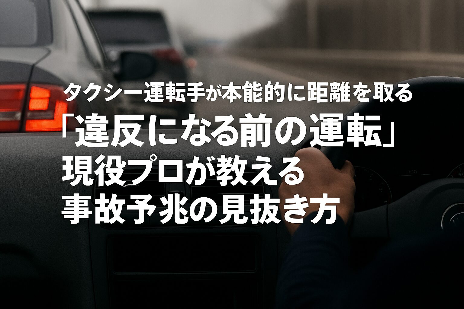 「違反になる前の運転」事故予兆の見抜き方
