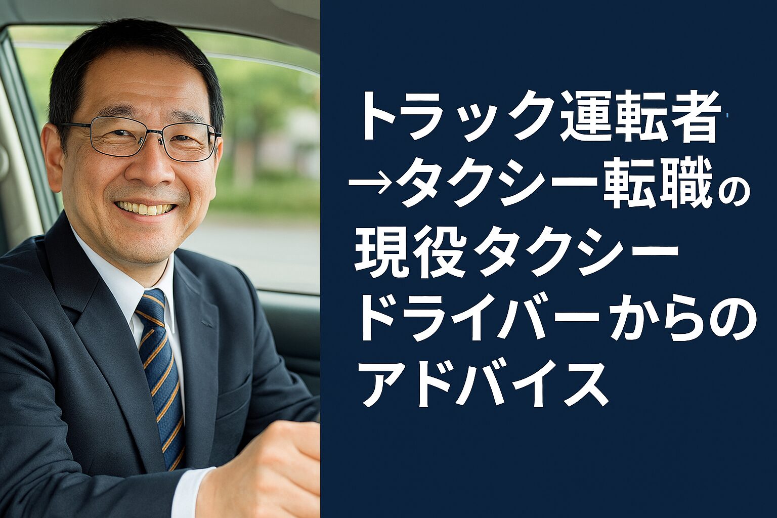 トラック運転者→タクシー転職のアドバイス